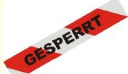 gesperrt gesperrt
