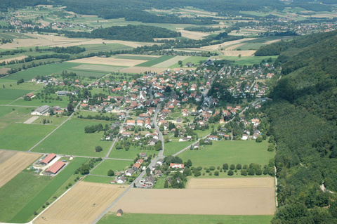 Bild von oben auf Rodersdorf