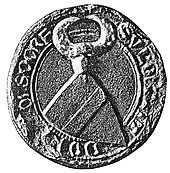 Bild: Siegel des Ritters Ulrich von Ratolsdorf 1284 (Departementsarchiv Colmar) Siegel des Ritters