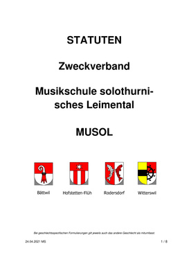 Statuten_MUSOL Statuten MUSOL