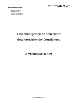 2. Vorprüfungsbericht