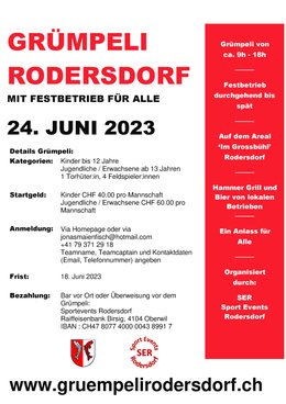 2023 Grümpeli Flyer Flyer