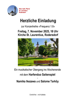 Flyer Frequenz 1.8 Harfenduo Flyer