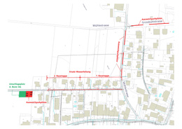 Infoflyer Flyer Sanierung Wasserleitung Rösmattstrasse