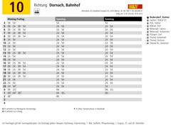 Fahrpläne Richtung Dornach Fahrpläne Richtung Dornach