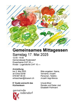 Flyer Gemeinsames Mittagessen