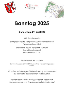 Banntag 2025 Flyer Flyer Banntag